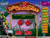Roller coaster dice betting game
