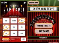 Triple wins - star ticket